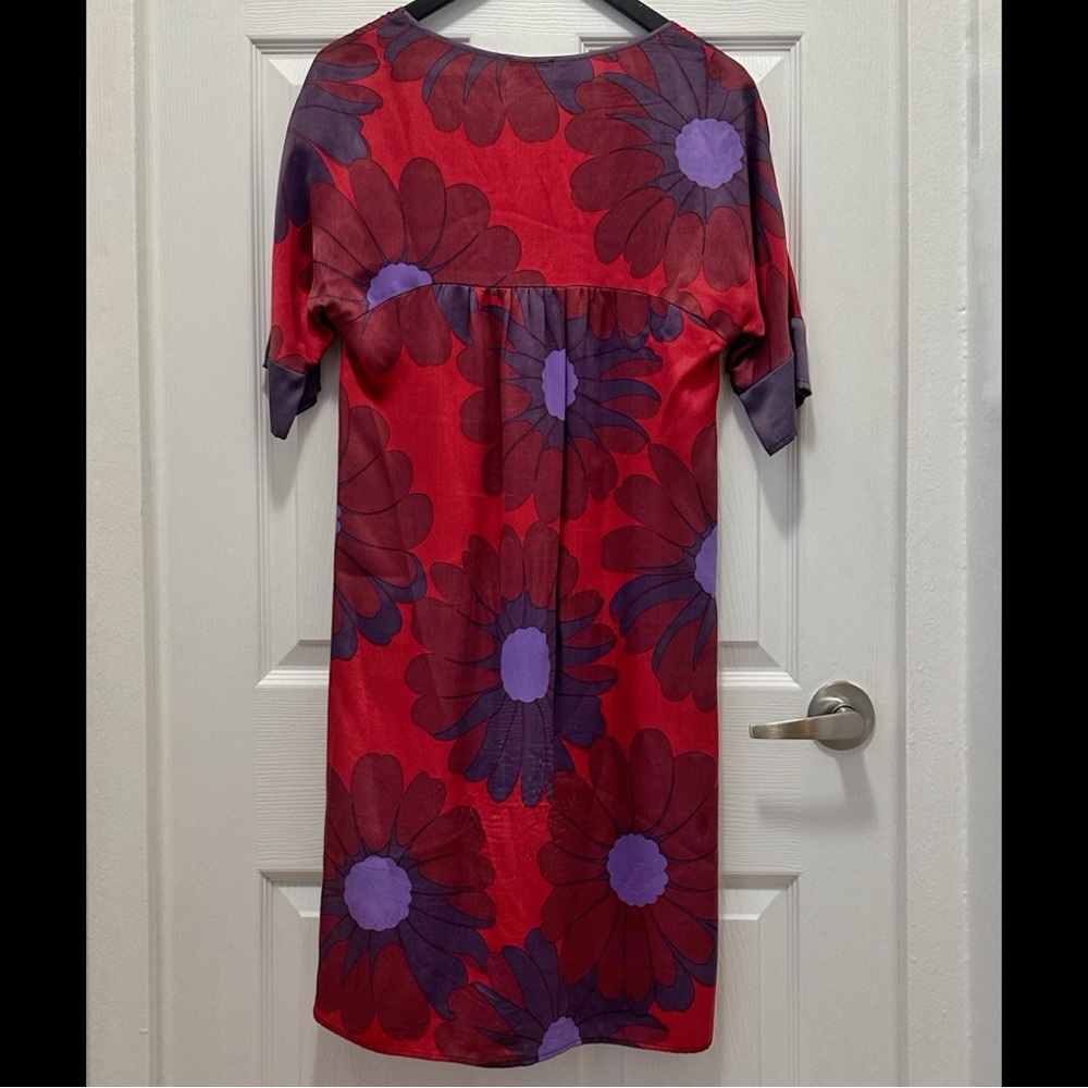 Max & Co. Red and Purple Floral Tunic